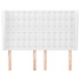 Headboard with white synthetic leather ears 147x23x118/128 cm by vidaXL, Headboards and footboards - Ref: Foro24-3118047, Pri...