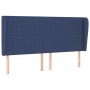 Headboard with blue fabric ears 183x23x118/128 cm by vidaXL, Headboards and footboards - Ref: Foro24-3118214, Price: 132,99 €...