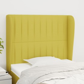 Headboard with green fabric ears 103x23x118/128 cm by vidaXL, Headboards and footboards - Ref: Foro24-3118191, Price: 67,99 €...