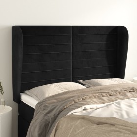 Cabecero con orejas de terciopelo negro 147x23x118/128 cm de vidaXL, Cabeceros y pies de cama - Ref: Foro24-3118146, Precio: ...