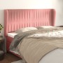 Headboard with pink velvet ears 203x23x118/128 cm by vidaXL, Headboards and footboards - Ref: Foro24-3118265, Price: 146,82 €...