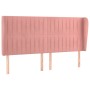 Headboard with pink velvet ears 203x23x118/128 cm by vidaXL, Headboards and footboards - Ref: Foro24-3118265, Price: 146,82 €...