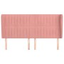 Headboard with pink velvet ears 203x23x118/128 cm by vidaXL, Headboards and footboards - Ref: Foro24-3118265, Price: 146,82 €...