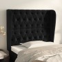 Headboard with black velvet ears 93x23x118/128 cm by vidaXL, Headboards and footboards - Ref: Foro24-3118330, Price: 95,99 €,...