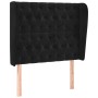 Headboard with black velvet ears 93x23x118/128 cm by vidaXL, Headboards and footboards - Ref: Foro24-3118330, Price: 95,99 €,...