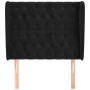 Headboard with black velvet ears 93x23x118/128 cm by vidaXL, Headboards and footboards - Ref: Foro24-3118330, Price: 95,99 €,...