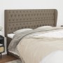 Headboard with ears in taupe gray fabric 183x23x118/128 cm by vidaXL, Headboards and footboards - Ref: Foro24-3118310, Price:...