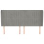 Headboard with light gray velvet ears 203x23x118/128 cm by vidaXL, Headboards and footboards - Ref: Foro24-3118260, Price: 12...