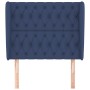 Headboard with blue fabric ears 93x23x118/128 cm by vidaXL, Headboards and footboards - Ref: Foro24-3118280, Price: 96,86 €, ...