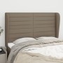 Headboard with ears in taupe gray fabric 147x23x118/128 cm by vidaXL, Headboards and footboards - Ref: Foro24-3118098, Price:...