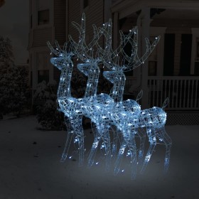 Christmas reindeer decoration acrylic 3 pcs cold white 120 cm by vidaXL, Christmas lights - Ref: Foro24-3154346, Price: 187,1...