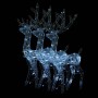 Christmas reindeer decoration acrylic 3 pcs cold white 120 cm by vidaXL, Christmas lights - Ref: Foro24-3154346, Price: 177,1...