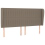 Headboard with ears in taupe gray fabric 183x23x118/128 cm by vidaXL, Headboards and footboards - Ref: Foro24-3118212, Price:...