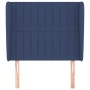 Headboard with blue fabric ears 93x23x118/128 cm by vidaXL, Headboards and footboards - Ref: Foro24-3118182, Price: 77,99 €, ...