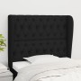 Cabecero con orejas de tela negro 93x23x118/128 cm de vidaXL, Cabeceros y pies de cama - Ref: Foro24-3118276, Precio: 96,45 €...