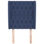 Headboard with blue fabric ears 83x23x118/128 cm by vidaXL, Headboards and footboards - Ref: Foro24-3118272, Price: 92,99 €, ...