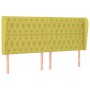 Headboard with green fabric ears 203x23x118/128 cm by vidaXL, Headboards and footboards - Ref: Foro24-3118321, Price: 150,99 ...