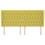 Headboard with green fabric ears 203x23x118/128 cm by vidaXL, Headboards and footboards - Ref: Foro24-3118321, Price: 150,99 ...