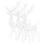 Acrylic Christmas reindeer ornament 3 pcs blue 120 cm by vidaXL, Christmas lights - Ref: Foro24-3154349, Price: 217,30 €, Dis...