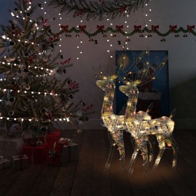 Multicolor acrylic Christmas reindeer ornament 2 pcs 120 cm by vidaXL, Christmas lights - Ref: Foro24-3154351, Price: 119,99 ...