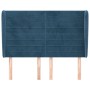 Headboard with dark blue velvet ears 147x23x118/128 cm by vidaXL, Headboards and footboards - Ref: Foro24-3118148, Price: 129...