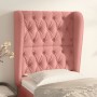 Headboard with pink velvet ears 83x23x118/128 cm by vidaXL, Headboards and footboards - Ref: Foro24-3118327, Price: 96,55 €, ...