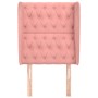 Headboard with pink velvet ears 83x23x118/128 cm by vidaXL, Headboards and footboards - Ref: Foro24-3118327, Price: 96,55 €, ...