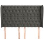 Headboard with dark gray velvet ears 147x23x118/128 cm by vidaXL, Headboards and footboards - Ref: Foro24-3118341, Price: 188...