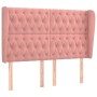 Headboard with pink velvet ears 163x23x118/128 cm by vidaXL, Headboards and footboards - Ref: Foro24-3118351, Price: 164,52 €...