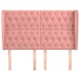 Headboard with pink velvet ears 163x23x118/128 cm by vidaXL, Headboards and footboards - Ref: Foro24-3118351, Price: 164,52 €...