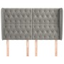 Headboard with light gray velvet ears 163x23x118/128 cm by vidaXL, Headboards and footboards - Ref: Foro24-3118346, Price: 16...