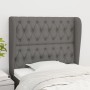 Headboard with dark gray fabric ears 103x23x118/128 cm by vidaXL, Headboards and footboards - Ref: Foro24-3118283, Price: 92,...