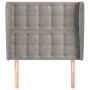 Headboard with light gray velvet ears 103x23x118/128 cm by vidaXL, Headboards and footboards - Ref: Foro24-3118432, Price: 84...