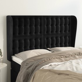 Headboard with black velvet ears 147x23x118/128 cm by vidaXL, Headboards and footboards - Ref: Foro24-3118440, Price: 133,08 ...