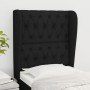 Headboard with black fabric ears 83x23x118/128 cm by vidaXL, Headboards and footboards - Ref: Foro24-3118268, Price: 92,24 €,...