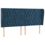 Headboard with dark blue velvet ears 183x23x118/128 cm by vidaXL, Headboards and footboards - Ref: Foro24-3118356, Price: 175...