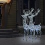 Christmas reindeer acrylic 250 LED 2 pcs cold white 180 cm by vidaXL, Christmas lights - Ref: Foro24-3154357, Price: 404,99 €...