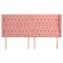 Kopfteil mit rosa Samtohren 183x23x118/128 cm von vidaXL, Kopf- und Fußteile - Ref: Foro24-3118357, Preis: 152,17 €, Rabatt: %