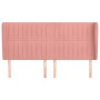 Headboard with pink velvet ears 183x23x118/128 cm by vidaXL, Headboards and footboards - Ref: Foro24-3118259, Price: 138,70 €...