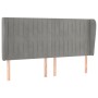 Headboard with light gray velvet ears 163x23x118/128 cm by vidaXL, Headboards and footboards - Ref: Foro24-3118248, Price: 12...