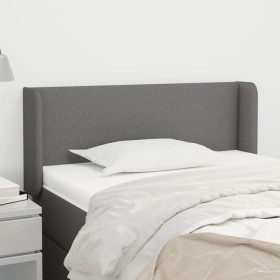 Dark gray fabric headboard 93x16x78/88 cm by vidaXL, Headboards and footboards - Ref: Foro24-3118471, Price: 57,99 €, Discoun...