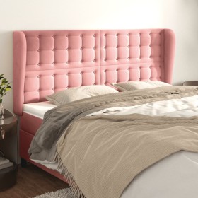 Headboard with pink velvet ears 203x23x118/128 cm by vidaXL, Headboards and footboards - Ref: Foro24-3118461, Price: 145,74 €...