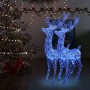 Christmas reindeer acrylic 250 LED 2 pcs blue 180 cm by vidaXL, Christmas lights - Ref: Foro24-3154360, Price: 365,26 €, Disc...