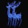 Christmas reindeer acrylic 250 LED 2 pcs blue 180 cm by vidaXL, Christmas lights - Ref: Foro24-3154360, Price: 388,33 €, Disc...