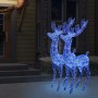 Christmas reindeer acrylic 250 LED 2 pcs blue 180 cm by vidaXL, Christmas lights - Ref: Foro24-3154360, Price: 388,33 €, Disc...