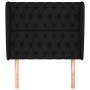 Headboard with black fabric ears 103x23x118/128 cm by vidaXL, Headboards and footboards - Ref: Foro24-3118284, Price: 86,27 €...