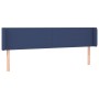 Blue fabric headboard 203x16x78/88 cm by vidaXL, Headboards and footboards - Ref: Foro24-3118516, Price: 72,25 €, Discount: %