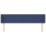 Blue fabric headboard 203x16x78/88 cm by vidaXL, Headboards and footboards - Ref: Foro24-3118516, Price: 72,25 €, Discount: %