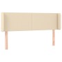 Cream fabric headboard 147x16x78/88 cm by vidaXL, Headboards and footboards - Ref: Foro24-3118491, Price: 68,69 €, Discount: %