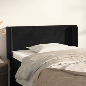 Cabecero de terciopelo negro 93x16x78/88 cm de vidaXL, Cabeceros y pies de cama - Ref: Foro24-3118526, Precio: 52,99 €, Descu...